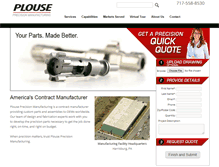 Tablet Screenshot of plousemanufacturing.com